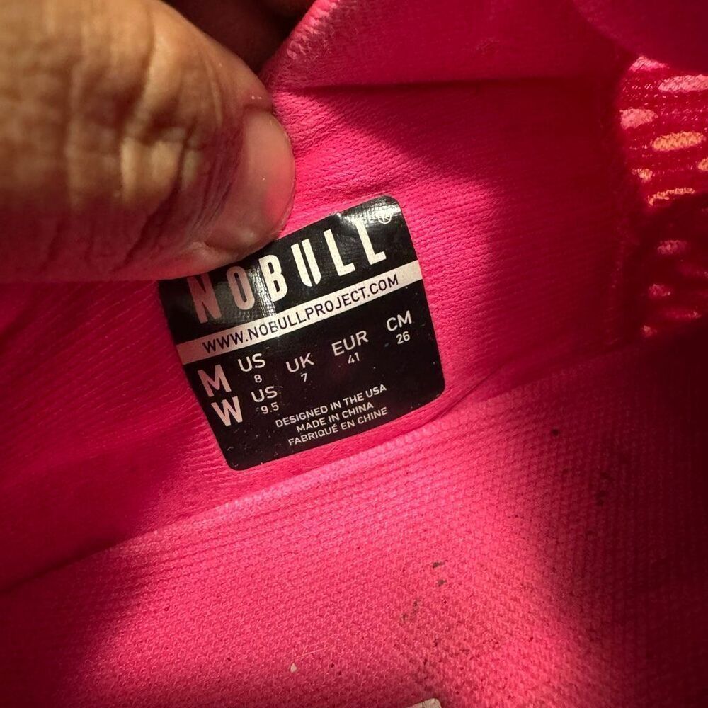 NoBull Journey Neon Pink Gym Training Shoes Sneakers Women’s Size 9.5 - Picture 4 of 10